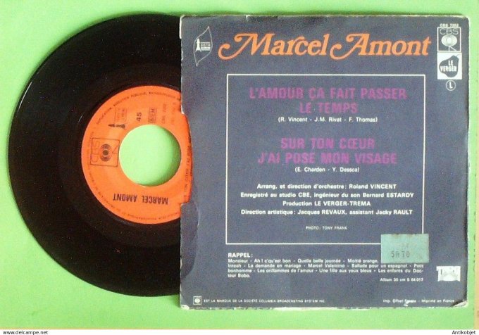 Amont Marcel SP L'amour ça fait passer le temps 1971