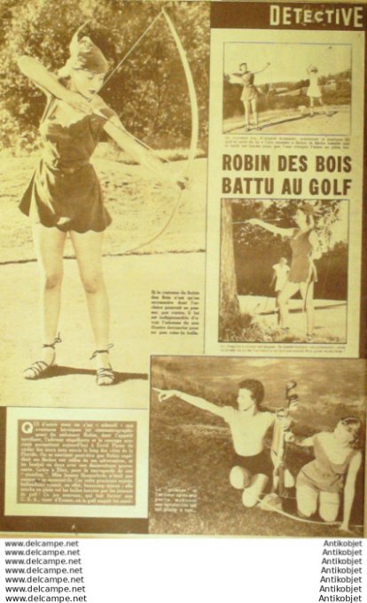 Détective 1954 # 412 Golfe Juan Coupière Tréport Puyloubier Thièvres