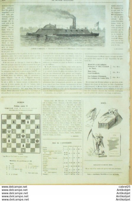 Le Monde illustré 1862 n°256 Espagne Ossuna Mexique Tejeria Canada Montréal