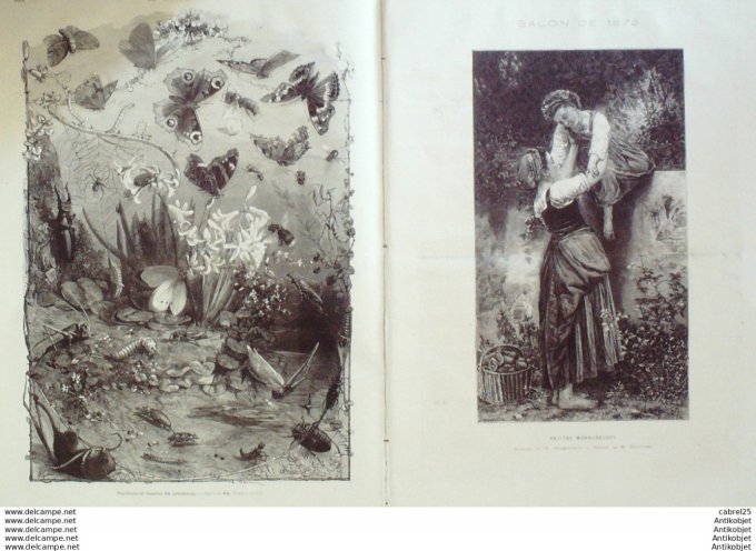 Le Monde illustré 1873 n°843 Chine Xien Kang Espagne Mataro Egypte Caire Autriche Vienne Pays Bas La