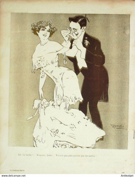 L'Assiette au beurre 1908 # 385 La Barbe Bernard Edouard