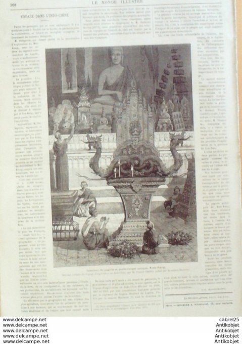 Le Monde illustré 1873 n°843 Chine Xien Kang Espagne Mataro Egypte Caire Autriche Vienne Pays Bas La