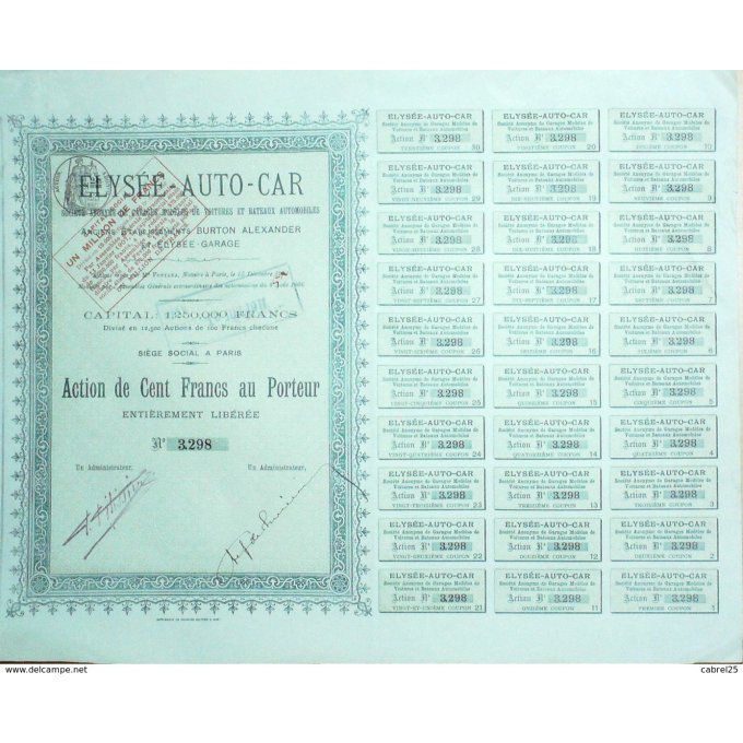 ELYSEE AUTO CAR-ACTION-100 FR-1906