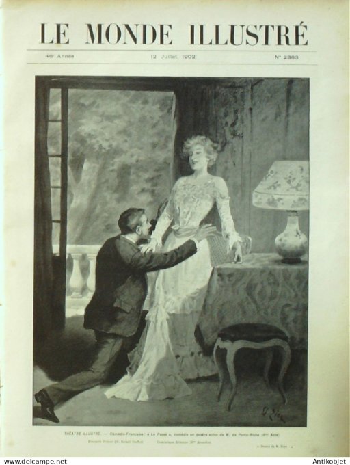 Le Monde illustré 1902 n°2363 Villers-Cotterets (02) Turin Troyes (10) Puteaux (92) Rouget de L'Isle