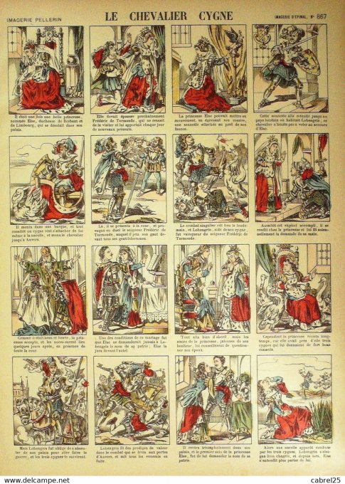 Le Chevalier Cygne (Pellerin d'epinal)
