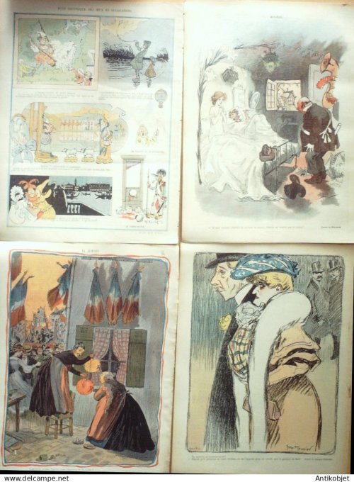 Le Rire 1904 lot 4 revues Leandre Prejelan Jeanniot Mirande Meunier Villemot