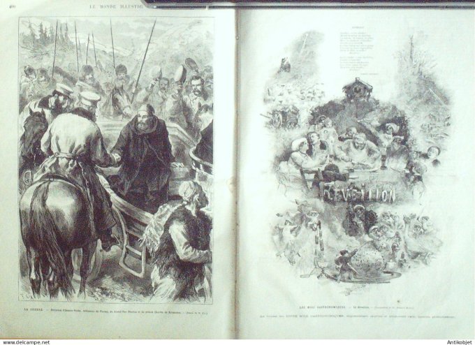Le Monde illustré 1878-1082 St-Pétersbourg Takamori Shinowara