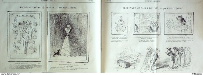 Le Journal Amusant 1870 #  753 A la campagne par Denoue et Beyle
