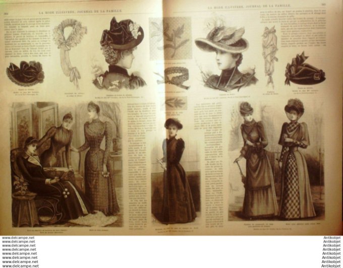 Journal + Patron Mode illustrée  1890 # 46 (with Pattern)