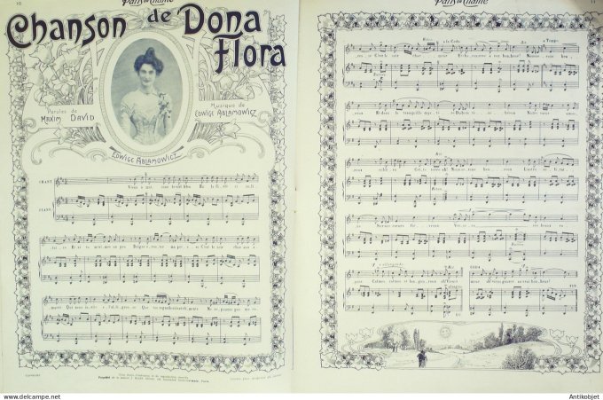 Paris qui chante 1903 #27 Mayol Rictus Fleuron Barde Willy Ablamowicz Pavart
