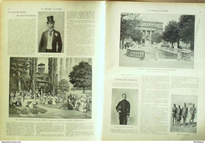 Le Monde illustré 1902 n°2363 Villers-Cotterets (02) Turin Troyes (10) Puteaux (92) Rouget de L'Isle