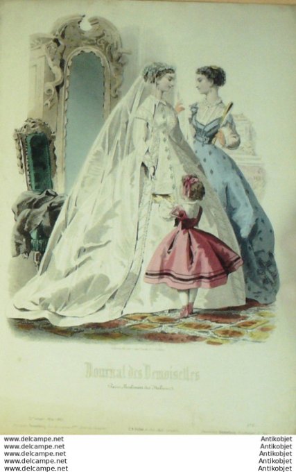Journal de Demoiselles 1866 # 05 Mariée