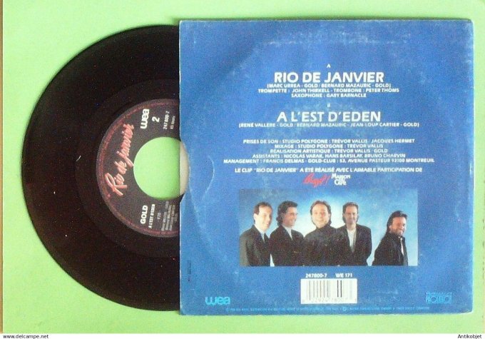 Gold 45T SP Rio de janvier 1988
