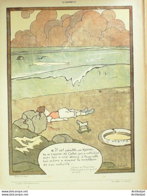 La Baionnette 1916 # 051 (Les pirates) Harley Cappiello Iribe Leroy