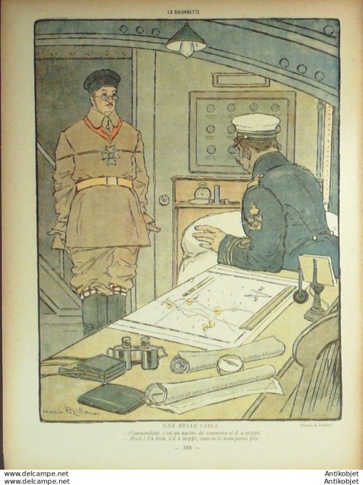 La Baionnette 1916 # 051 (Les pirates) Harley Cappiello Iribe Leroy