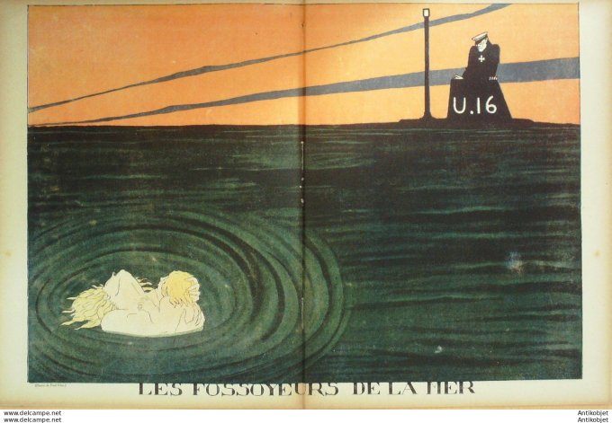 La Baionnette 1916 # 051 (Les pirates) Harley Cappiello Iribe Leroy