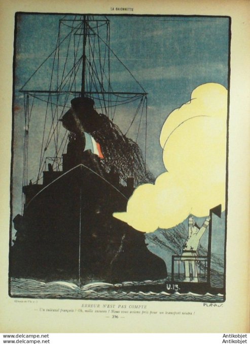 La Baionnette 1916 # 051 (Les pirates) Harley Cappiello Iribe Leroy