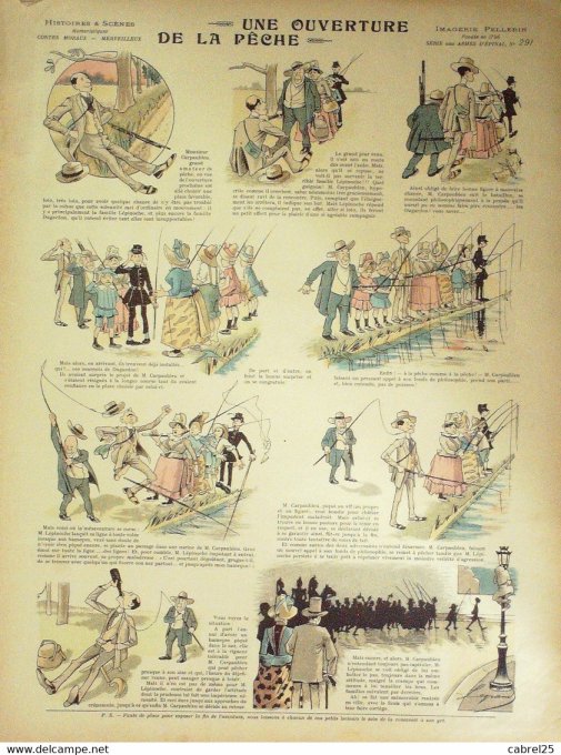 Une Ouverture  de La Peche (Pellerin d'epinal) Legrand