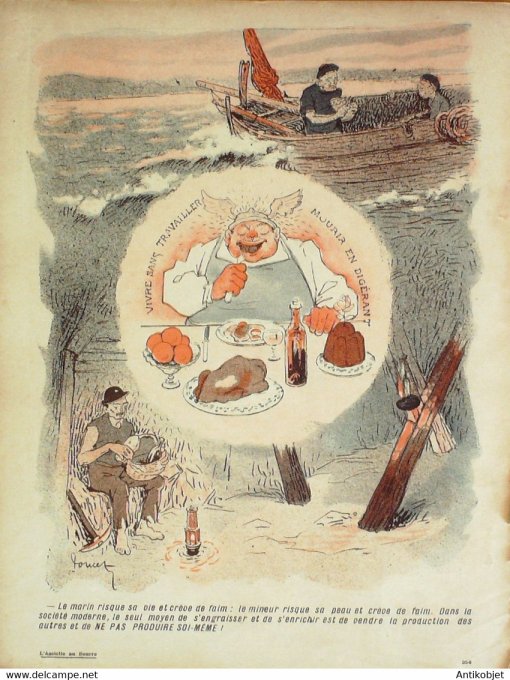 L'Assiette au beurre 1908 # 380 Le petit Commerce Poncet Paul
