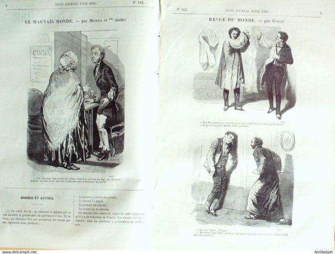 Petit journal pour Rire 1858 # 162 Bal du Casino Randon