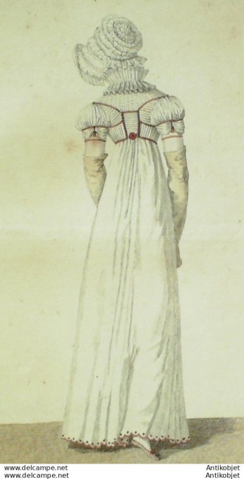 Costume Parisien 1812 # 1232 Robe mousseline