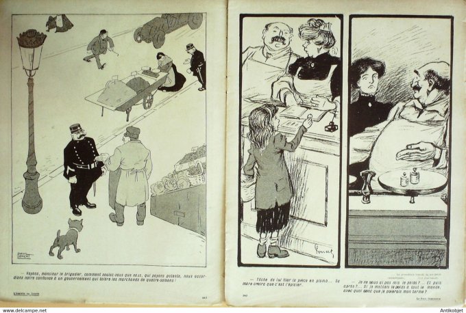 L'Assiette au beurre 1908 # 380 Le petit Commerce Poncet Paul