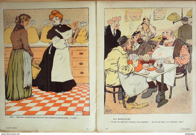 L'Assiette au beurre 1908 # 380 Le petit Commerce Poncet Paul