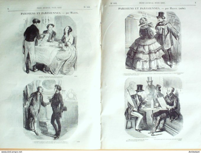 Petit journal pour Rire 1858 # 162 Bal du Casino Randon