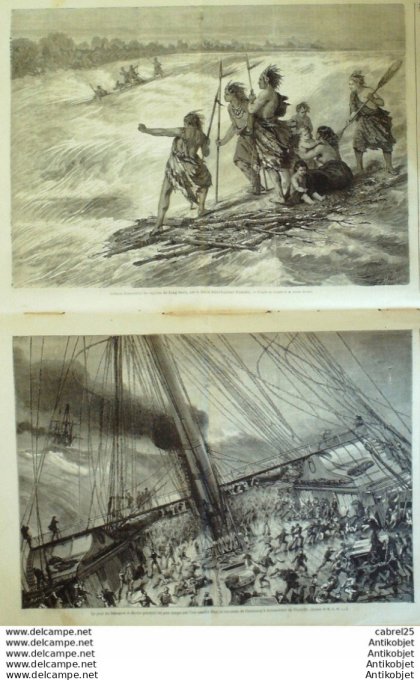 Le Monde illustré 1862 n°257 Mexique Vera-Cruz Canada St-Laurent Menton (06)