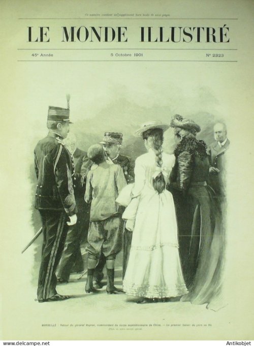 Le Monde illustré 1901 n°2323 Marseille (13) Henri Orléans Inde Kalpura Peschawar Kaibar Afghanistan