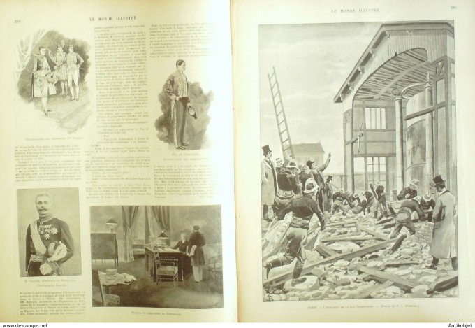 Le Monde illustré 1896 n°2065 Allemagne Darmstadt Cherbourg (50)  Le Marengo Madagascar Tamatave