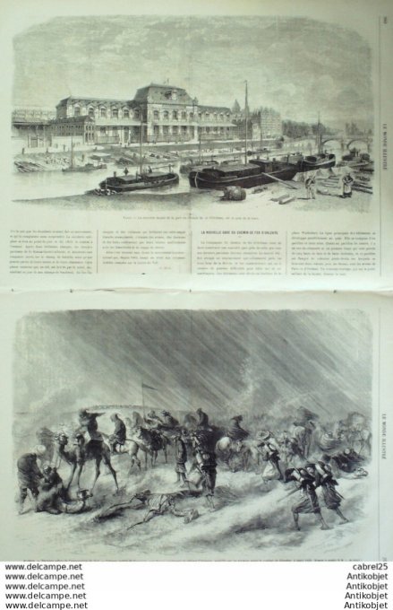 Le Monde illustré 1867 n°572 Montmartre Italie Venise San Peternian Orléans (45) Algérie Khreder