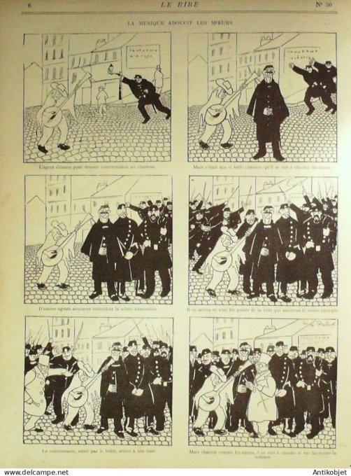 Le Rire 1895-06- 1 #  30 Journal humoristique Ed.Originale L'impot sur les domestiques