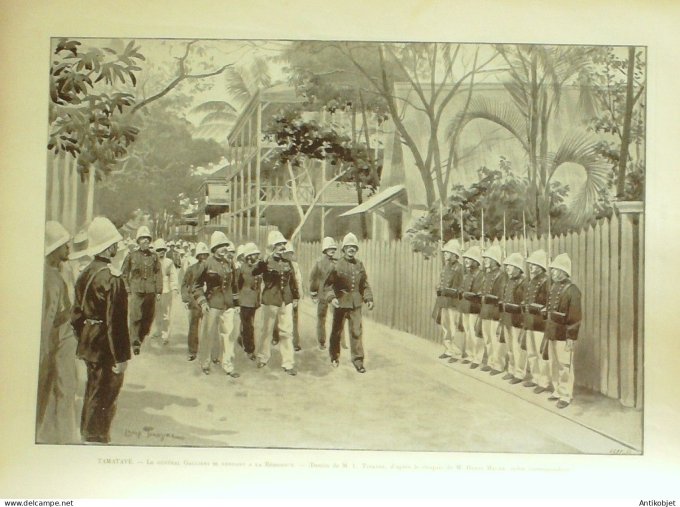 Le Monde illustré 1896 n°2065 Allemagne Darmstadt Cherbourg (50)  Le Marengo Madagascar Tamatave