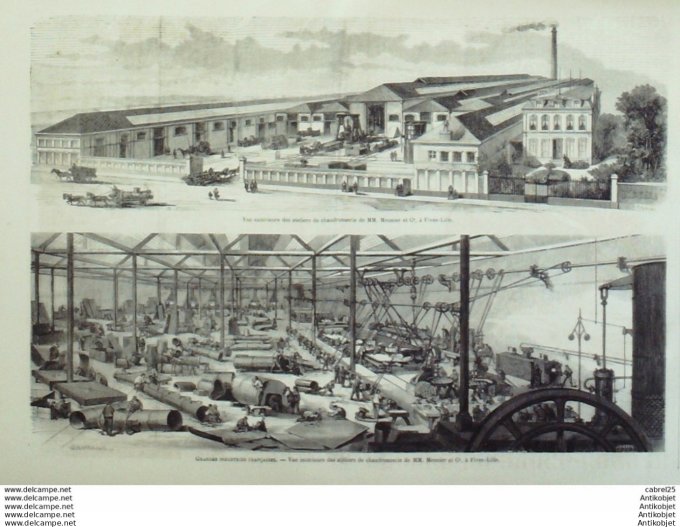 Le Monde illustré 1867 n°572 Montmartre Italie Venise San Peternian Orléans (45) Algérie Khreder