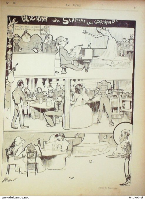 Le Rire 1895-06- 1 #  30 Journal humoristique Ed.Originale L'impot sur les domestiques