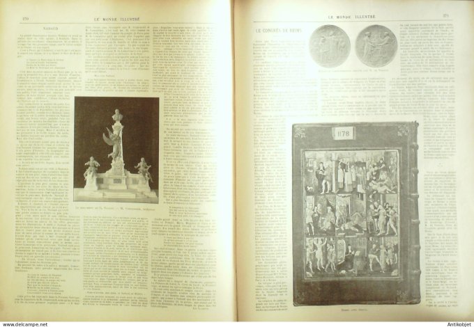 Le Monde illustré 1896 n°2065 Allemagne Darmstadt Cherbourg (50)  Le Marengo Madagascar Tamatave