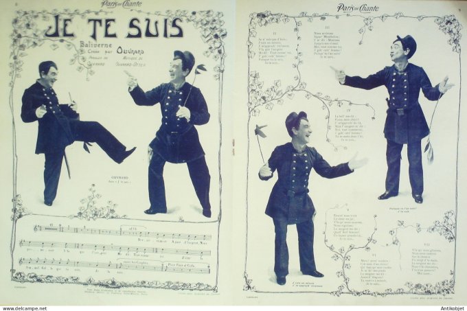 Paris qui chante 1903 n° 26 Tournier Berville Barde Ouvrard  Stefani Gerville Dickson