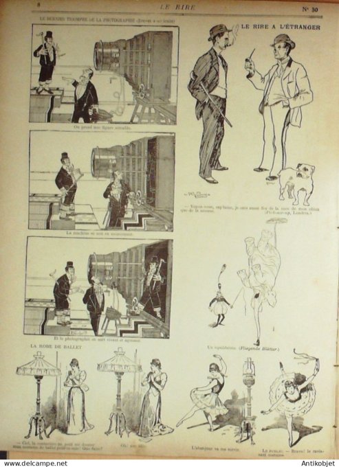 Le Rire 1895-06- 1 #  30 Journal humoristique Ed.Originale L'impot sur les domestiques