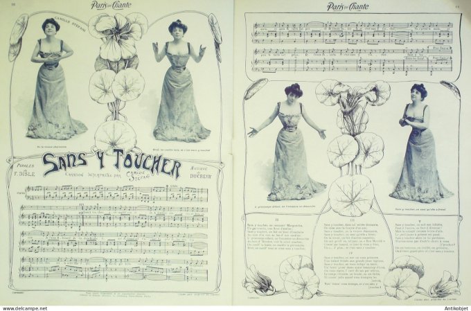 Paris qui chante 1903 #26 Tournier Berville Barde Ouvrard  Stefani Gerville Dickson