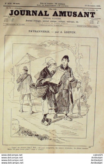 Soleil du Dimanche 1897 n° 8 Tchad Djibouti Lagarde Victorien Sardou Crête Canée