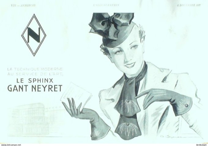 Publicité Lingerie Neyret 1936