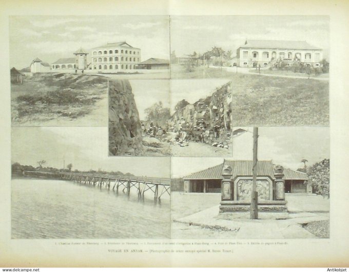 Le Monde illustré 1899 n°2200 Vietnam Annam Long-Diem Phan-Tiet Baria Nhatrang Phan-Ri Côme Dijon (2