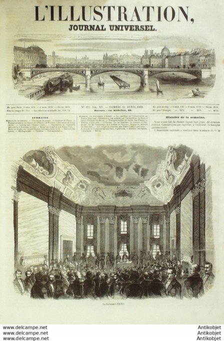 L'Illustration 1850 n°373 Allemagne ERFURT TOULON (83) Ecosse lac KATRINE VENNACHAR BALMORAL BUCHAN