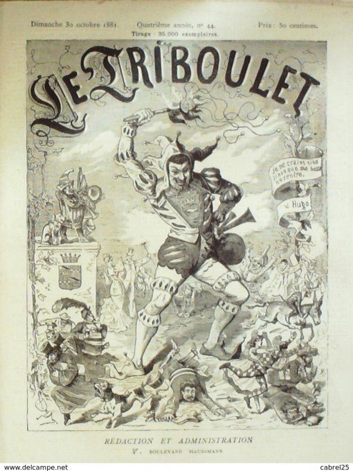 Le Triboulet 1881 n°44 ALLAIN TARGE Gal de LADMIRAUT BLASS