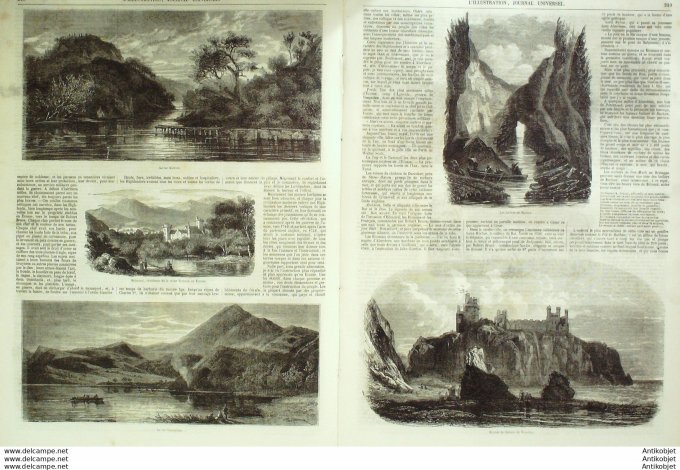 L'Illustration 1850 n°373 Allemagne ERFURT TOULON (83) Ecosse lac KATRINE VENNACHAR BALMORAL BUCHAN