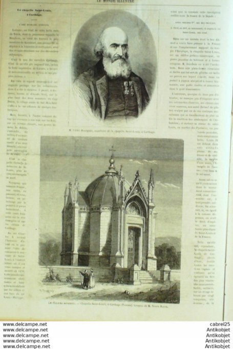 Le Monde illustré 1862 n°252 Cherbourg (50) Tunisie Carthage Ecosse Halifax