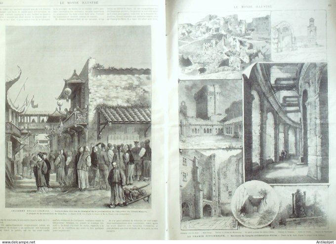 Le Monde illustré 1877 n°1032 Roumanie Galatz Chine Shanghaï Che-F Hong-Kong Arles (13)