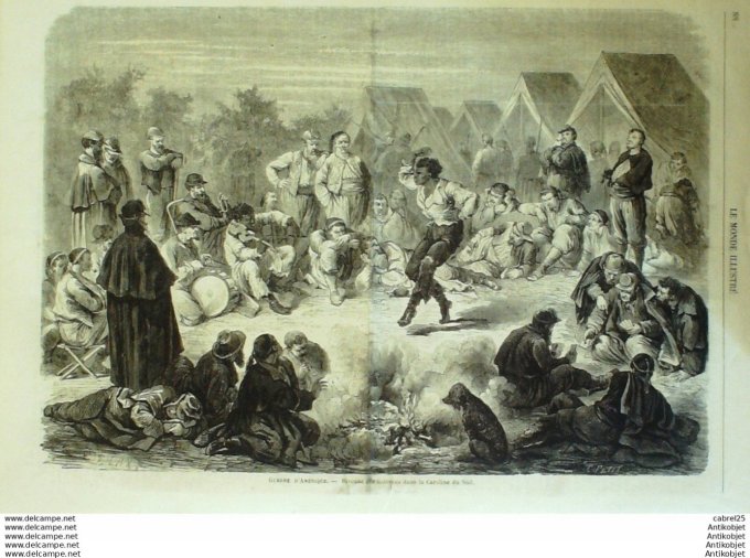 Le Monde illustré 1862 n°252 Cherbourg (50) Tunisie Carthage Ecosse Halifax