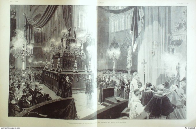 L'illustration 1897 n°2829 Chantilly (60) Duc d'Aumale Turquie Volo Pharsale Pologne Varsovie OU